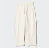 优衣库针织廓形长裤常规款女装男装/休闲裤裤子482287 486980 482287/01乳白色 S 实拍图