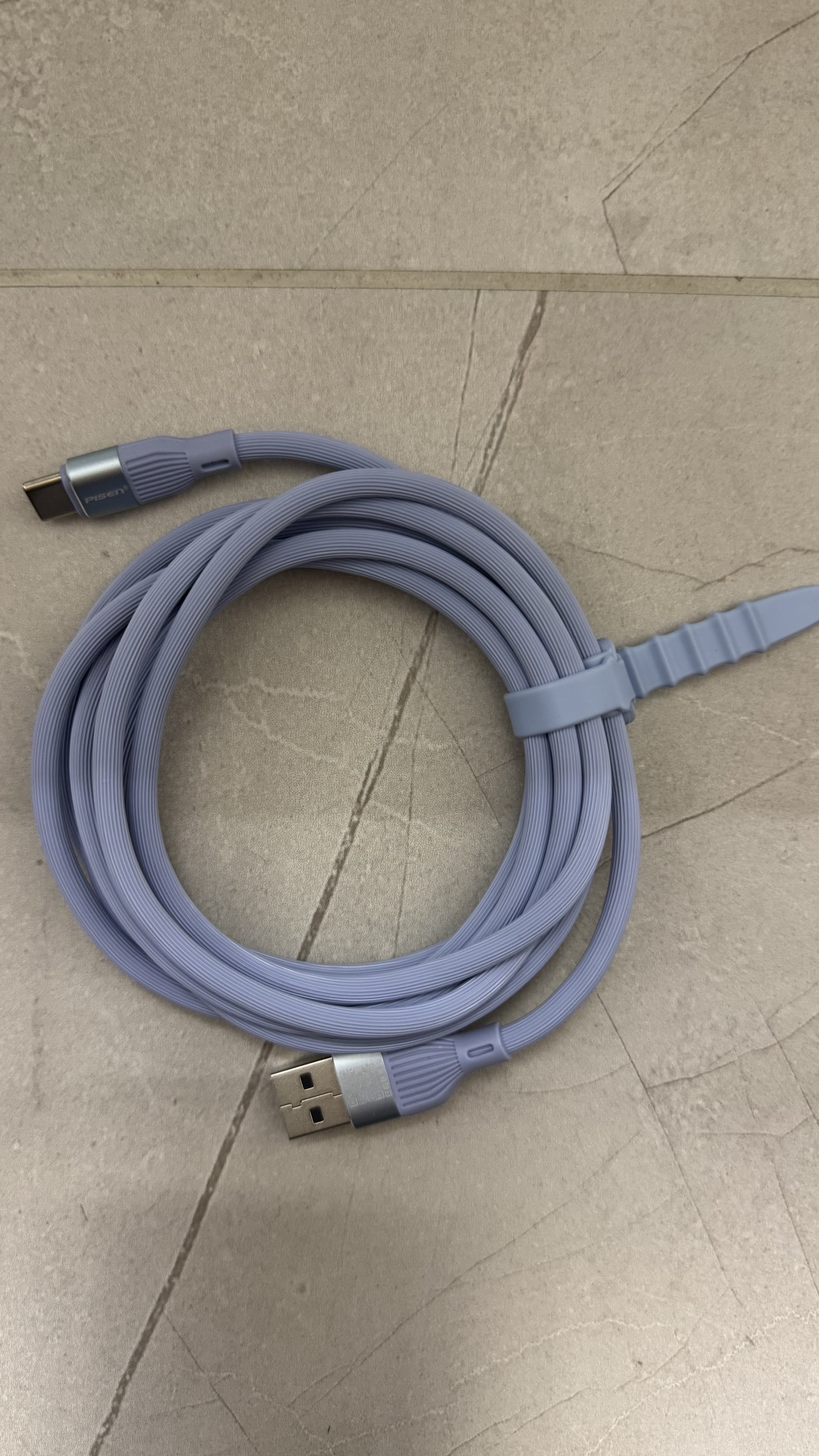 品胜（PISEN）Type-C数据线6A超级快充66W硅胶闪充充电器线适用苹果17Pro华为Mate80P70小米安卓手机车载carplay 2m蓝色【66W超级快充|铝合金外壳】 实拍图