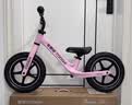 酷骑儿童平衡车1-6岁宝宝滑步车12寸轻便车身初学者S2樱霞粉 酷奇 实拍图