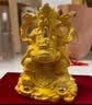 慧选礼（HUI XUAN LI）绒沙金大号财神爷摆件招财开业乔迁之喜搬家礼物办公室玄关装饰品 实拍图
