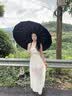 QCSK德国全自动雨伞加大加厚加固晴雨两用男女通用折叠 【玄墨黑】抗风黑胶防晒 UPF50+ 【144根合金玻纤骨|双人加大加固|晴雨两用】 实拍图