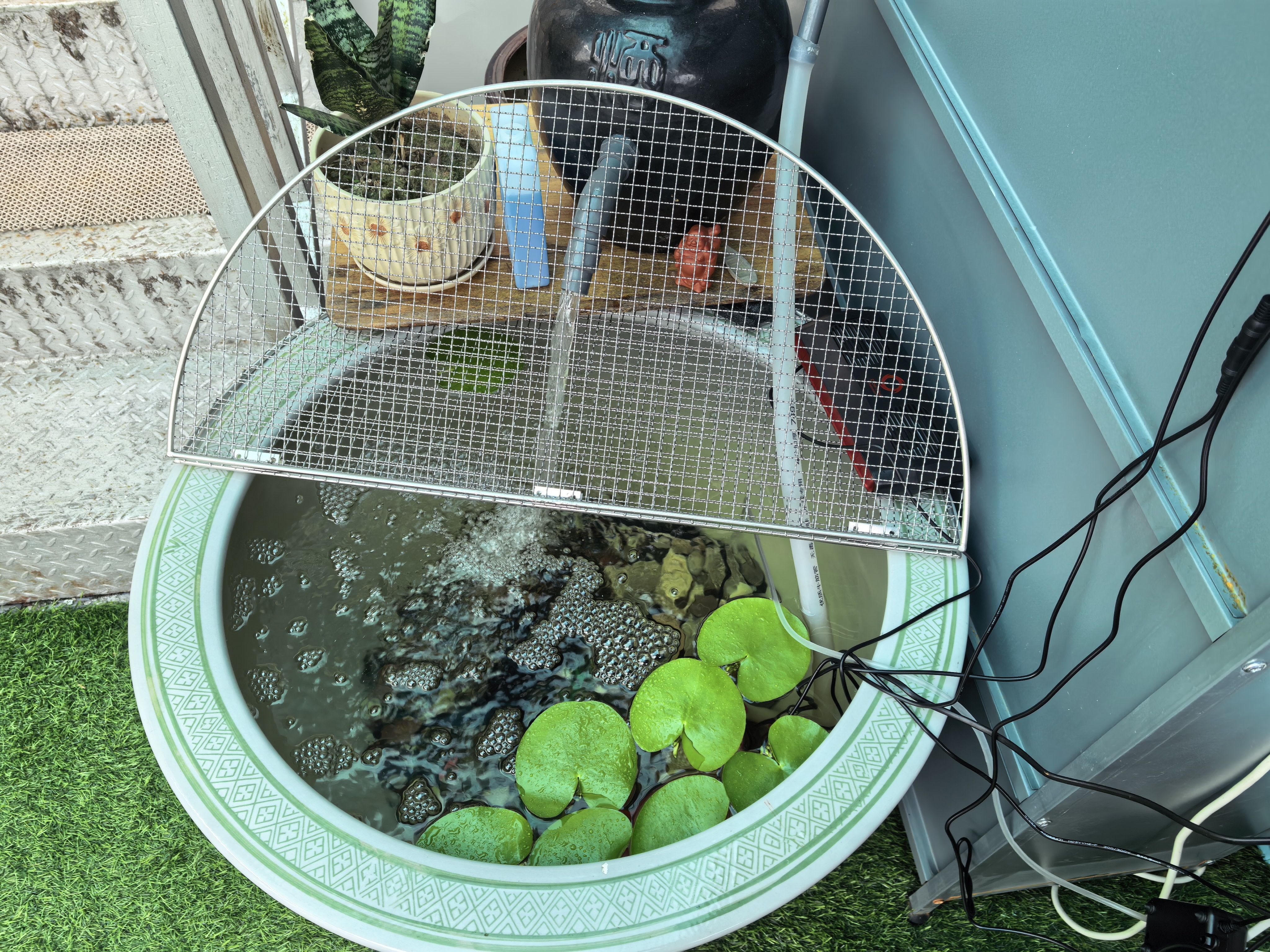 老漁匠鱼缸风扇冷水自动控温静音水草海水散热鱼缸夏天降温神器 2026新品升级变频液晶智控版-30°风口调节 实拍图