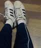adidas SUPERSTAR复古低帮贝壳头运动板鞋男女阿迪达斯官方三叶草   白/一号黑 (推荐女生选小半码)   42.5 42.5(265mm)女生推荐选小半码 实拍图