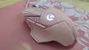 罗技（G） G502 HERO主宰者 有线鼠标 游戏鼠标  g502hero  可配重HERO引擎 礼盒送男友 RGB炫彩灯光 G502H-云樱粉+鼠标垫+防滑贴+鼠标盒 实拍图