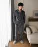 俞兆林睡衣男士秋冬季珊瑚绒加绒加厚可外穿保暖学生家居服26年新款套装 NSCJF-L017灰色兔纹拼接 【不掉毛不掉色套装】 2XL (180) （建议150斤-180斤） 实拍图