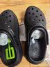 卡骆驰（CROCS）经典泡芙Clog男女一脚蹬懒人沙滩洞洞鞋 黑色 37 实拍图