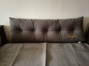 南极人（Nanjiren）靠枕床上腰部靠垫床头靠背垫趴睡枕榻榻米沙发护腰靠抱枕床头靠垫 北岛-海盐咖【可拆洗】 长150*厚20*高50cm 实拍图