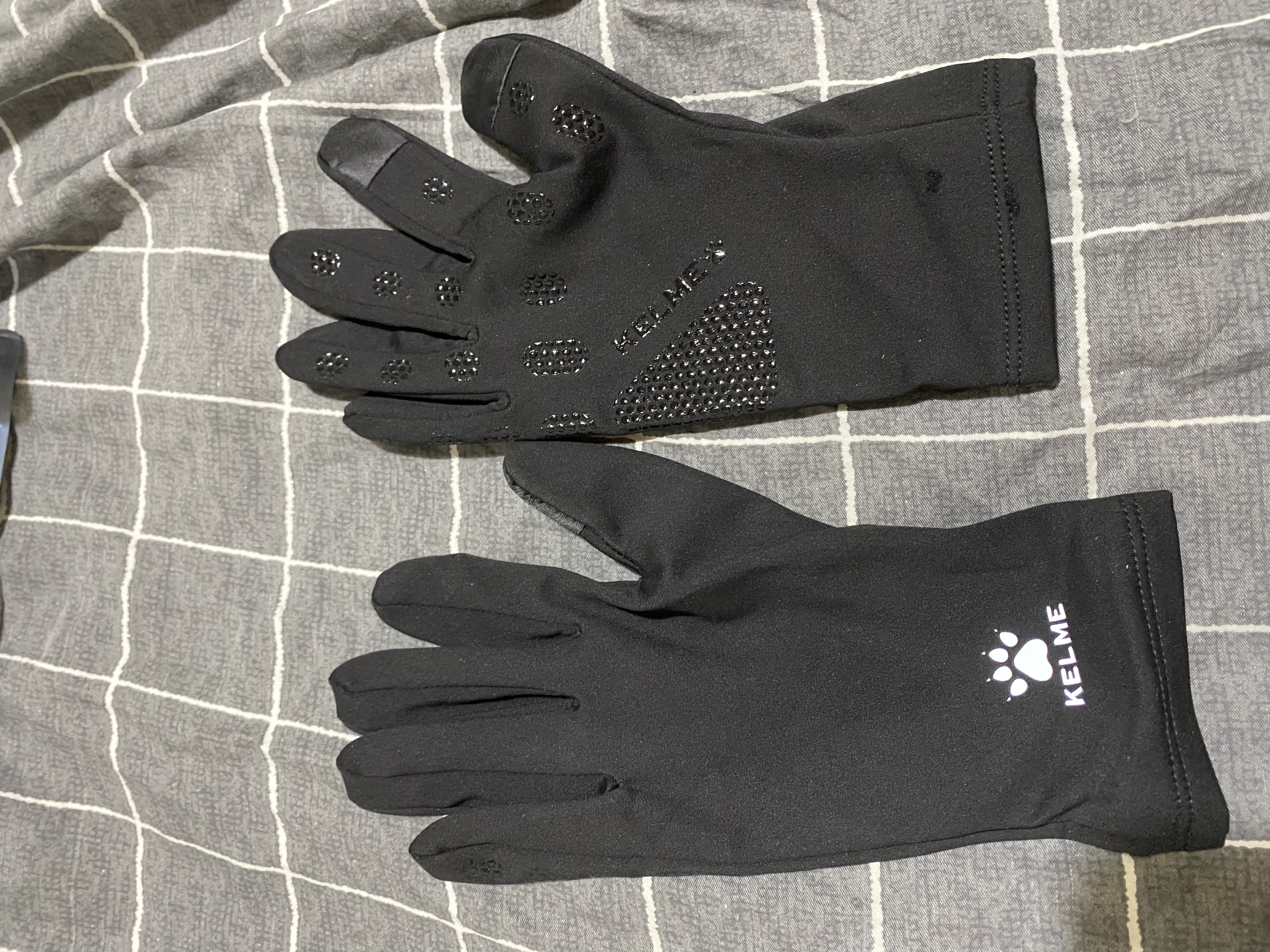 卡尔美（KELME）手套冬季男女户外跑步骑行保暖防寒自行车加绒足球训练骑车手套 实拍图