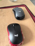 罗技（Logitech）M185鼠标 无线鼠标 办公鼠标 对称鼠标 黑色红边 带无线2.4G接收器 实拍图
