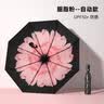 C'mon全自动晴雨伞三折防晒遮阳伞太阳伞女防紫外线便携 胭脂粉自动伞 实拍图