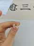周六福（ZLF） S925银饰玉髓耳钉女乖乖兔可爱小众耳饰 耳钉一对 实拍图