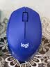 罗技（Logitech）M330 静音鼠标 无线鼠标 办公鼠标 右手鼠标 蓝色 带无线2.4G接收器 实拍图