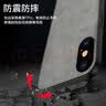 世咏 适用苹果xs max手机壳 iphone xs max保护套镜头全包硅胶防摔超薄简约时尚皮纹壳男女款 优雅灰 实拍图