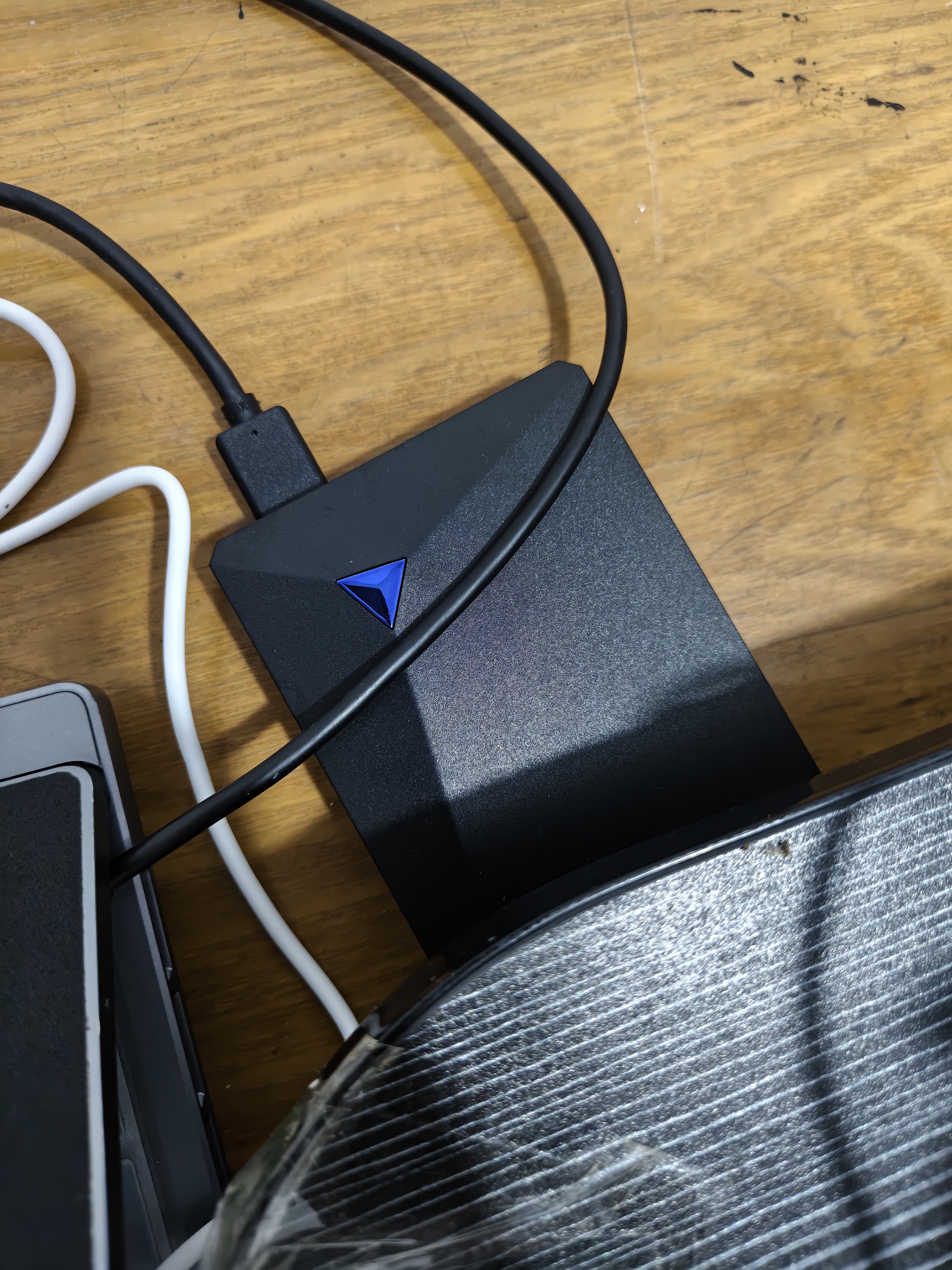 忆捷（EAGET）移动硬盘 1TB 双盘备份 USB3.0 G20PRO 2.5英寸 外接外置存储数据照片 高速传输防震 黑色 实拍图
