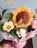 柏爱向日葵手工编织永生花束生日礼物女摆件实用幼儿园送老师教师节 实拍图