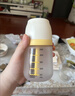 小雅象防胀气玻璃奶瓶新生儿3-6个月婴儿奶瓶 240ml M号奶嘴（标准款） 实拍图
