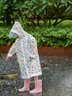 甜甜仔儿童雨衣6-12岁上学专用小学生女童带书包位防水自营波点开学雨披 实拍图