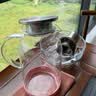 青苹果凉水壶1.95L 高硼硅玻璃耐高温 茶水分离冷水壶 家用冷泡壶泡茶壶 实拍图