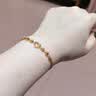 周大福甜蜜心形金珠黄金手链女16.25cm约5.3g EOF63生日礼物 实拍图