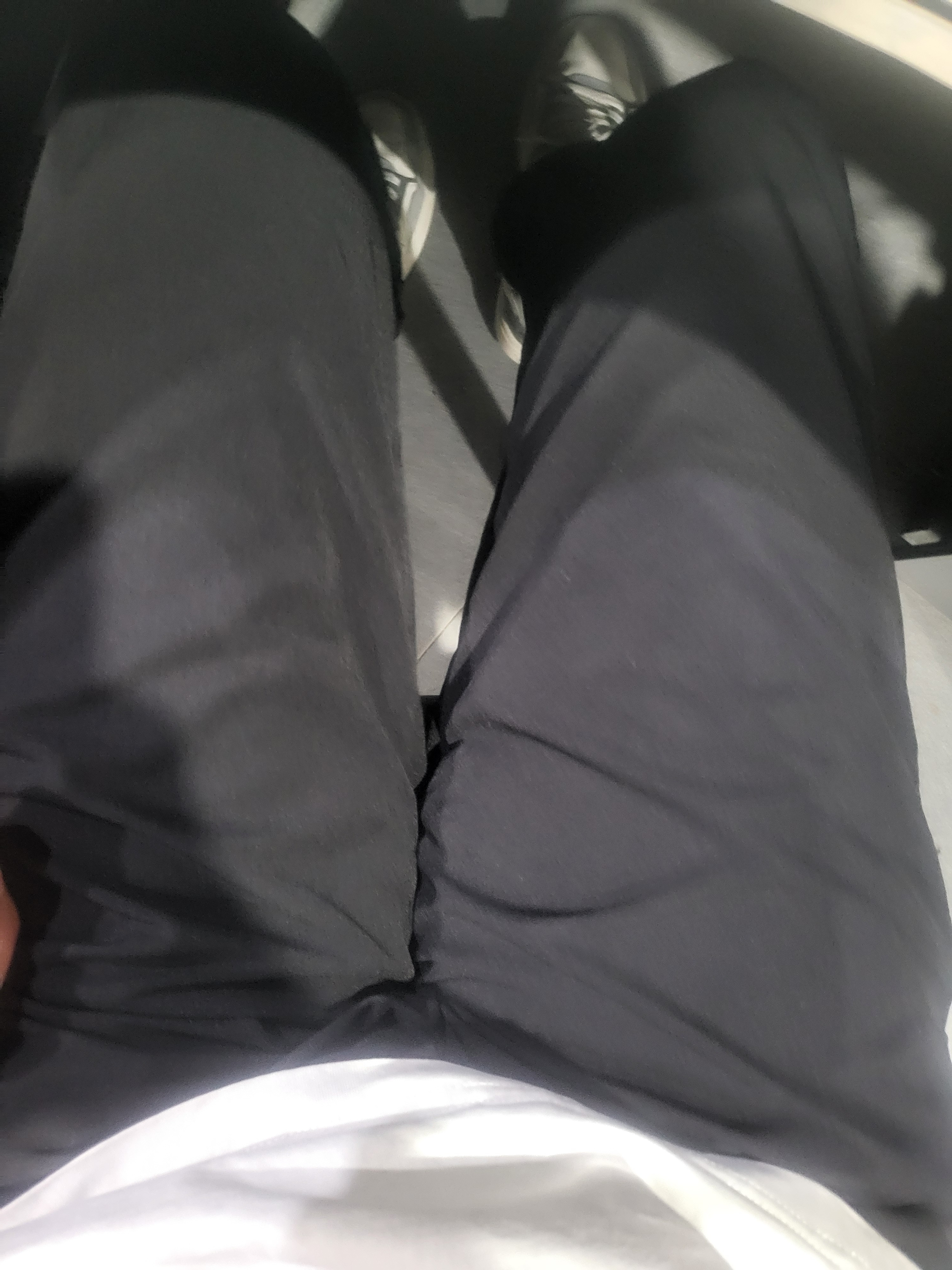 名创优品（MINISO）凉感冰丝裤子男士夏季新款透气速干薄款直筒休闲长裤 黑 2XL 实拍图