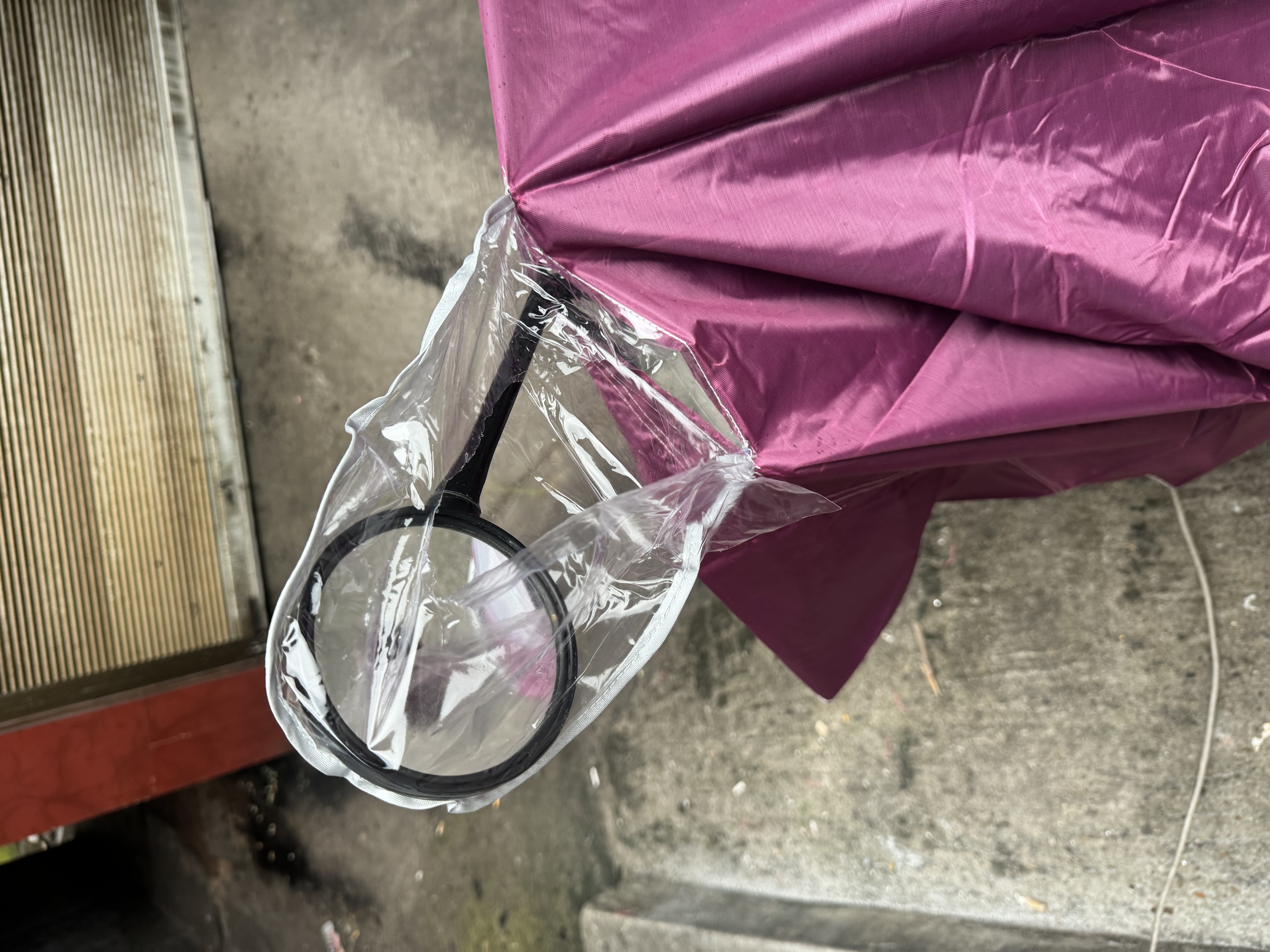 单人双人牛津布电动车摩托车成人雨衣雨披加大加厚暴雨双层加厚 枣红1.9米单人套镜款 实拍图