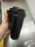 SZTAA保温杯咖啡杯316不锈钢陶瓷男女士吸管杯便携车载水杯茶杯伴手礼 黑色520ml咖啡杯 实拍图