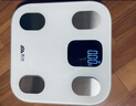 香山京东健康体脂秤智能体重秤 大彩屏心率分析 电子秤人体 24项身体数据 白 Type-C充电款 实拍图