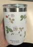 Wedgwood不锈钢保温杯高颜值咖啡杯便携水杯陶瓷涂层茶杯保冷保热随行杯 野草莓随行杯350ml 实拍图