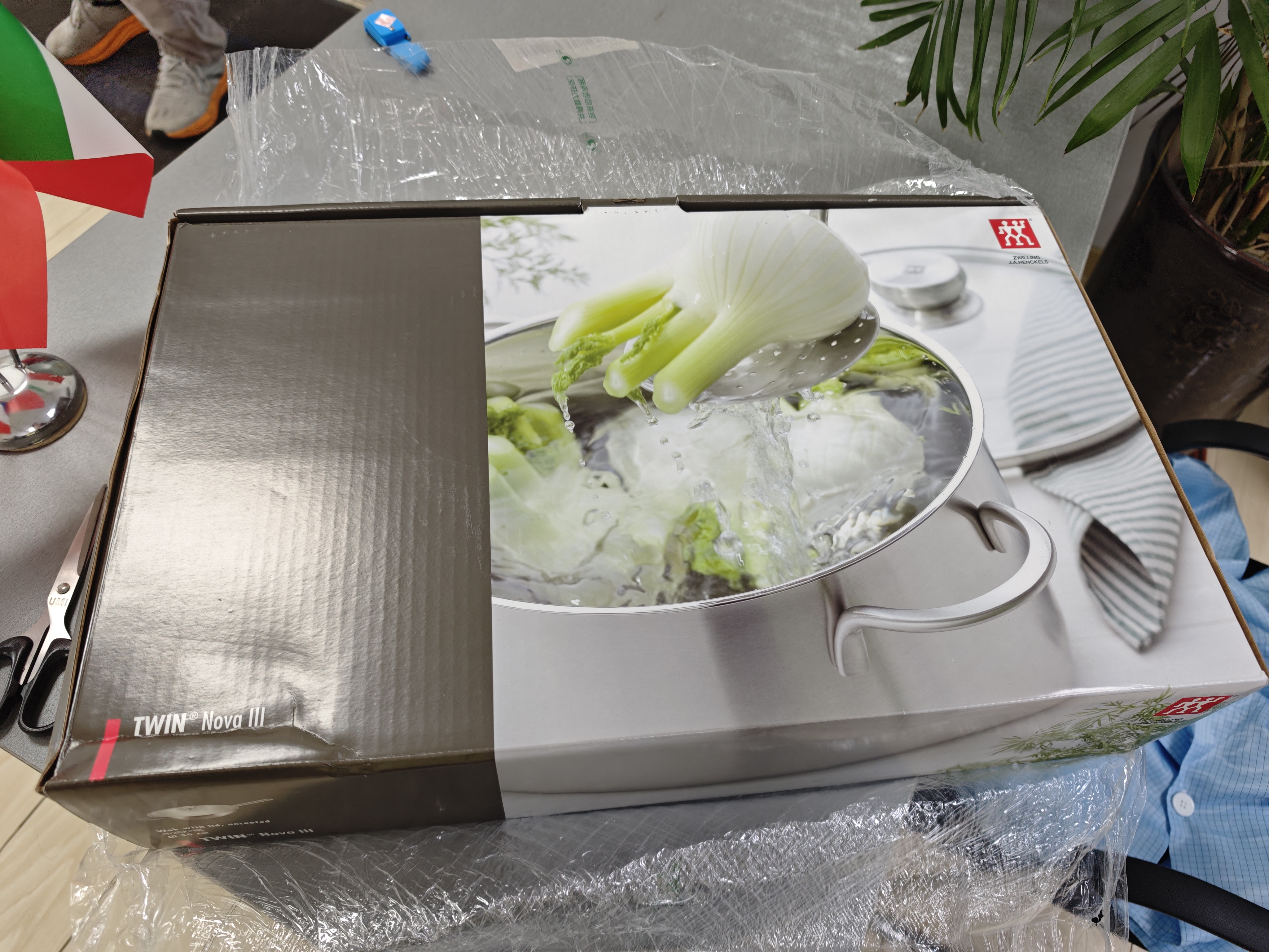 双立人（ZWILLING）中式炒锅不锈钢炒锅进口烹饪锅具-含锅盖30CM中秋送礼 实拍图