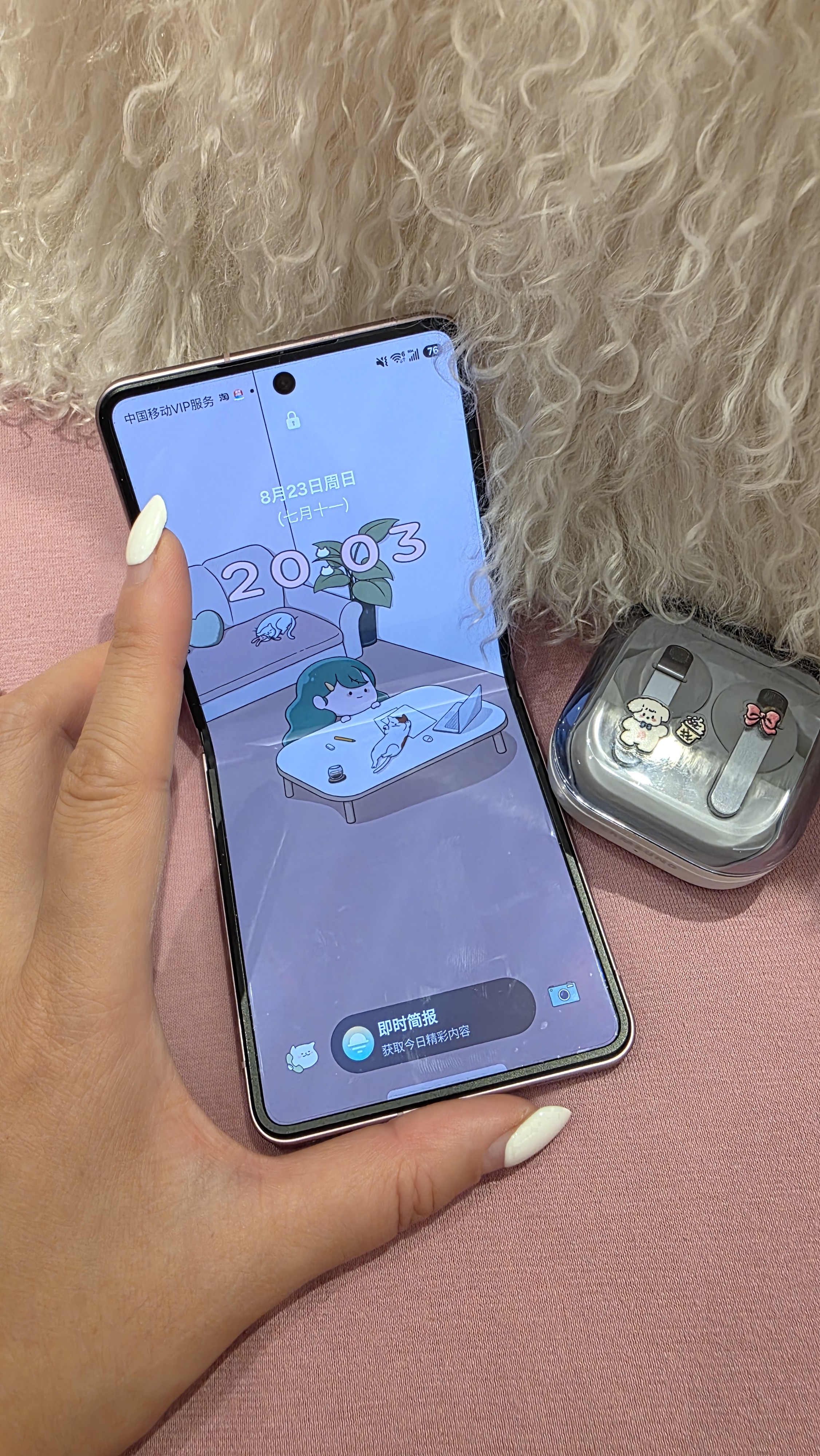 三星 【重磅新品】Samsung Buds4 Pro 增强型自适应主动降噪无线蓝牙耳机/入耳式耳机/翻译耳机 映雪白 实拍图
