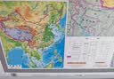 【升级精装版】2026中国地图挂图 大尺寸1.5米*1.1米 无拼接高清覆膜精选挂杆 学生办公室客厅地理学习装饰挂图挂画墙贴 实拍图