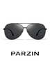 帕森（PARZIN）偏光太阳镜型男眼镜双梁蛤蟆镜驾驶墨镜礼物PZ8131A黑框黑灰片 实拍图
