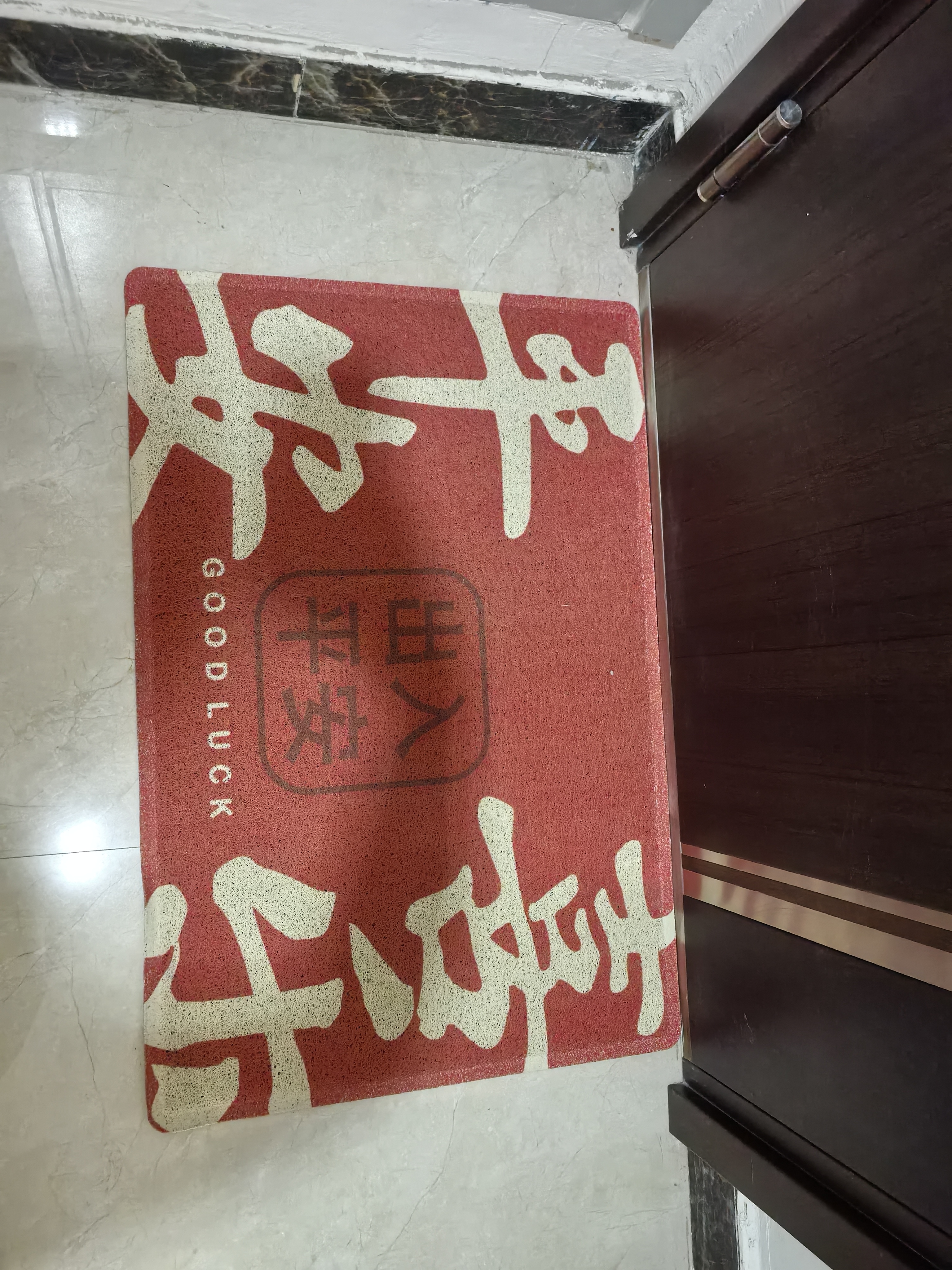 大江入户地垫进户门红色喜庆地毯出入平安门垫丝圈脚垫60x90cm 实拍图
