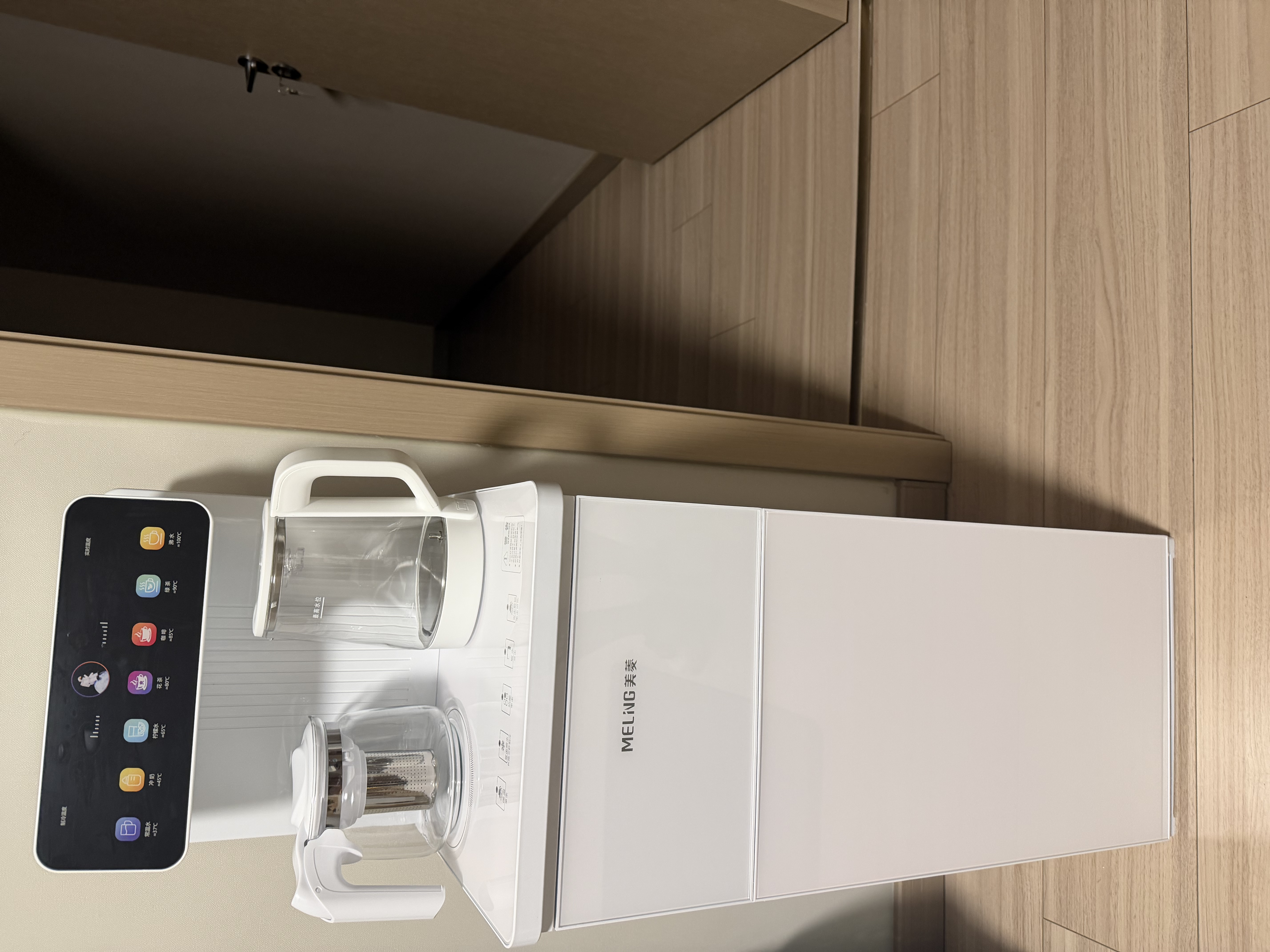 美菱（MeiLing）茶吧机家用饮水机有钛烧水壶家用高端智能遥控下置水桶制冷制热一键选温全自动-冷热型MY-C953B 实拍图