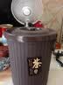 梦庭茶渣桶家用客厅大容量6L茶水桶带盖茶台茶桌废水桶干湿分离垃圾桶 实拍图