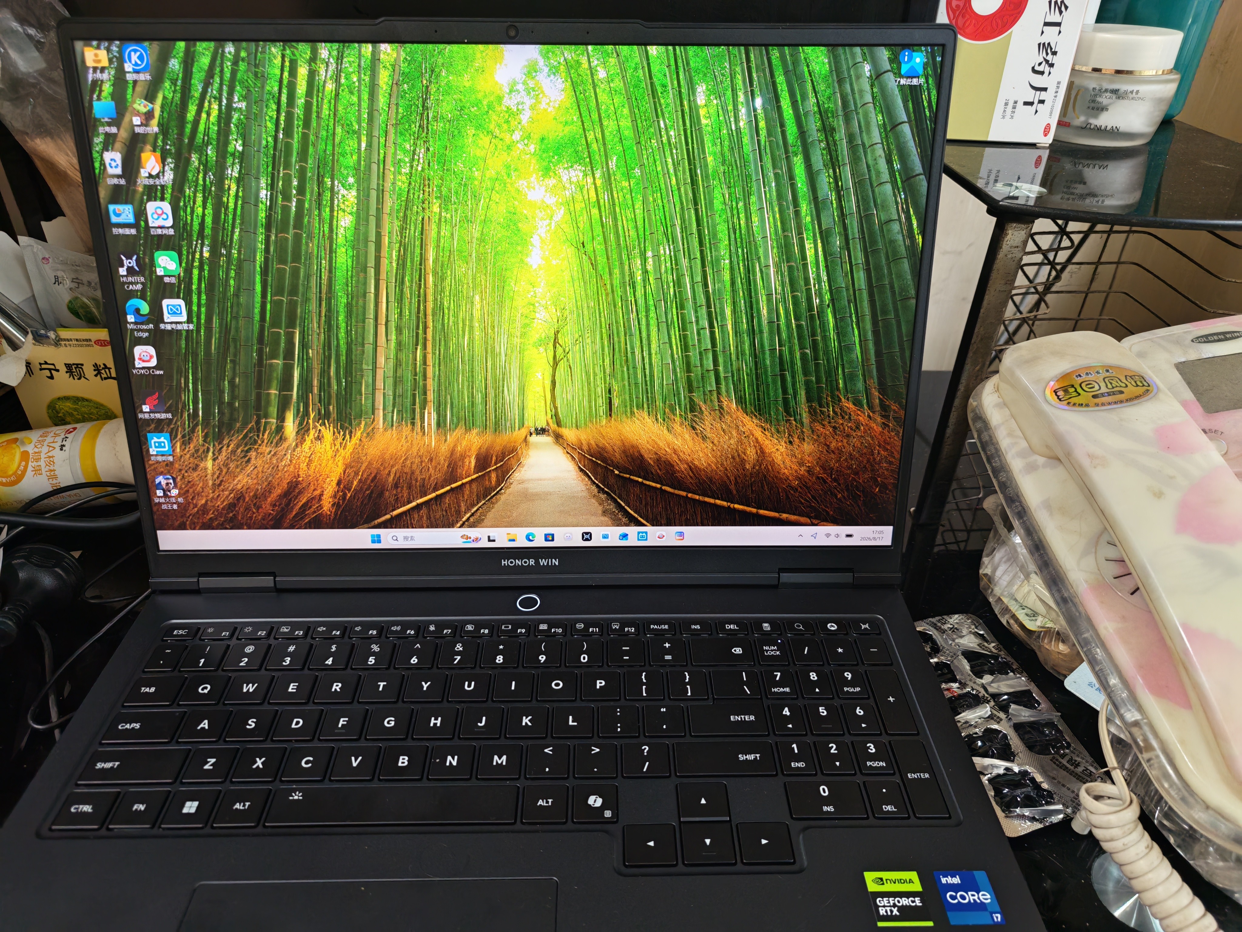 荣耀WIN游戏本 H7 2026【国家补贴】16吋笔记本电脑RTX5060 i7-14650HX 16GB 512GB 2.5K 180Hz 黑色 实拍图