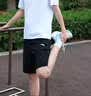 安踏速干裤丨运动短裤男夏季冰丝凉感休闲裤五分裤男士训练吸湿跑步裤 【升级吸湿速干+高弹力】基础黑-3 口袋拉链 L (175) 实拍图