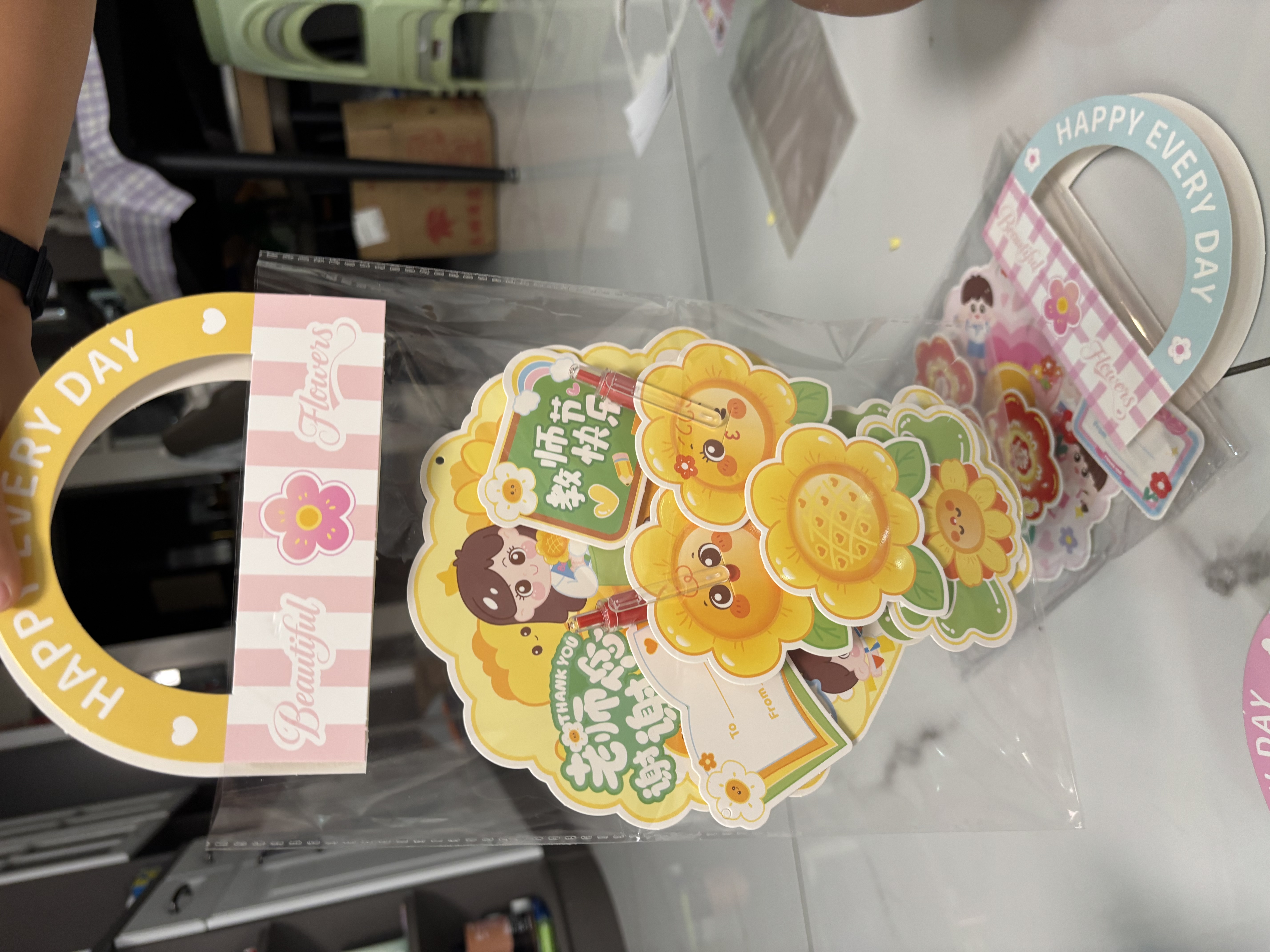 IMVE教师节礼物手工diy红笔花束贺卡幼儿园小学生送老师实用伴手礼 实拍图