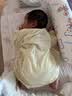 贝瑞加（Babyprints）婴儿连体衣2件装新生儿纯棉内衣长袖四季爬服宝宝哈衣薄款 白黄59 实拍图