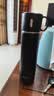 JRINKTEEA日本品牌保温杯男女士316不锈钢车载水杯泡茶杯焖茶杯带杯套 沉稳黑+杯套杯刷580ml 实拍图