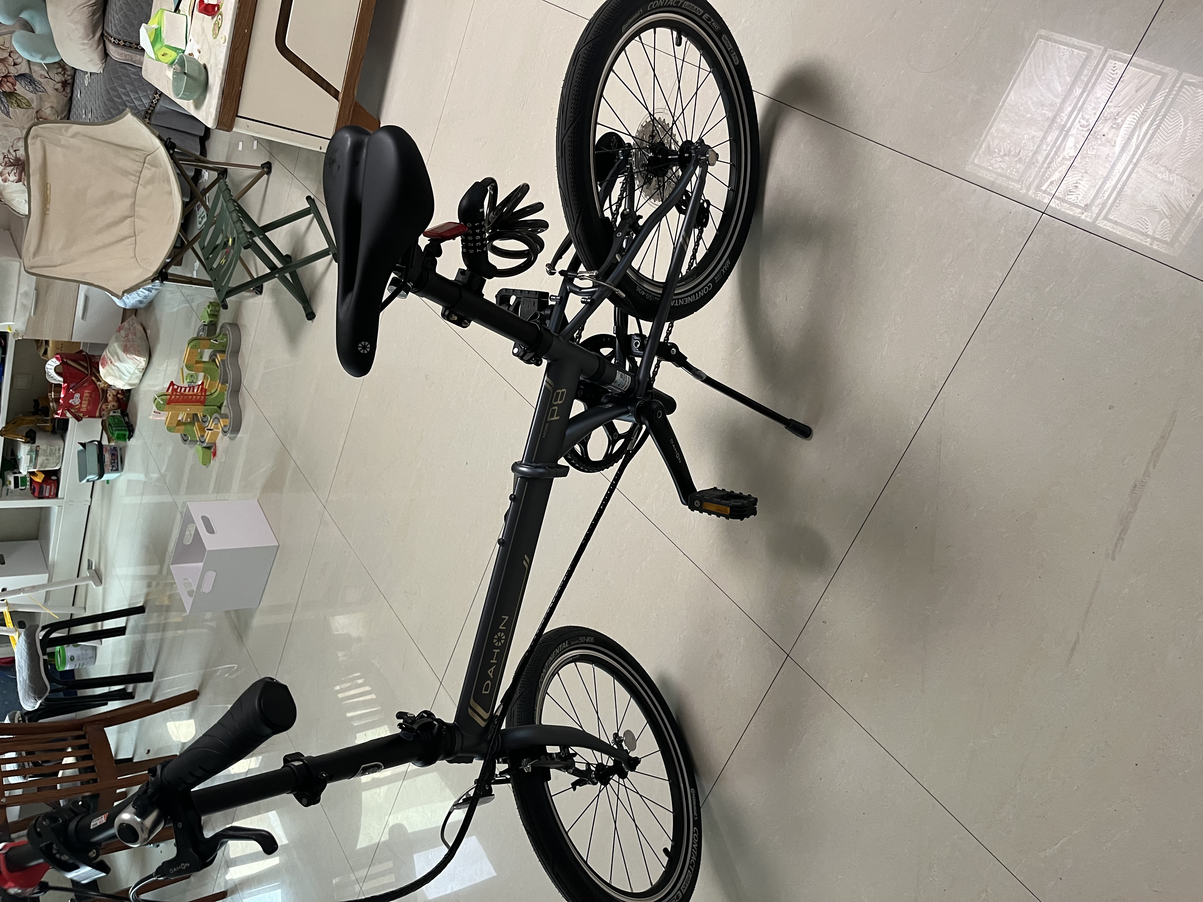 大行（DAHON）P8折叠自行车20英寸8级变速单车KBC083 消光灰经典版--京仓 实拍图