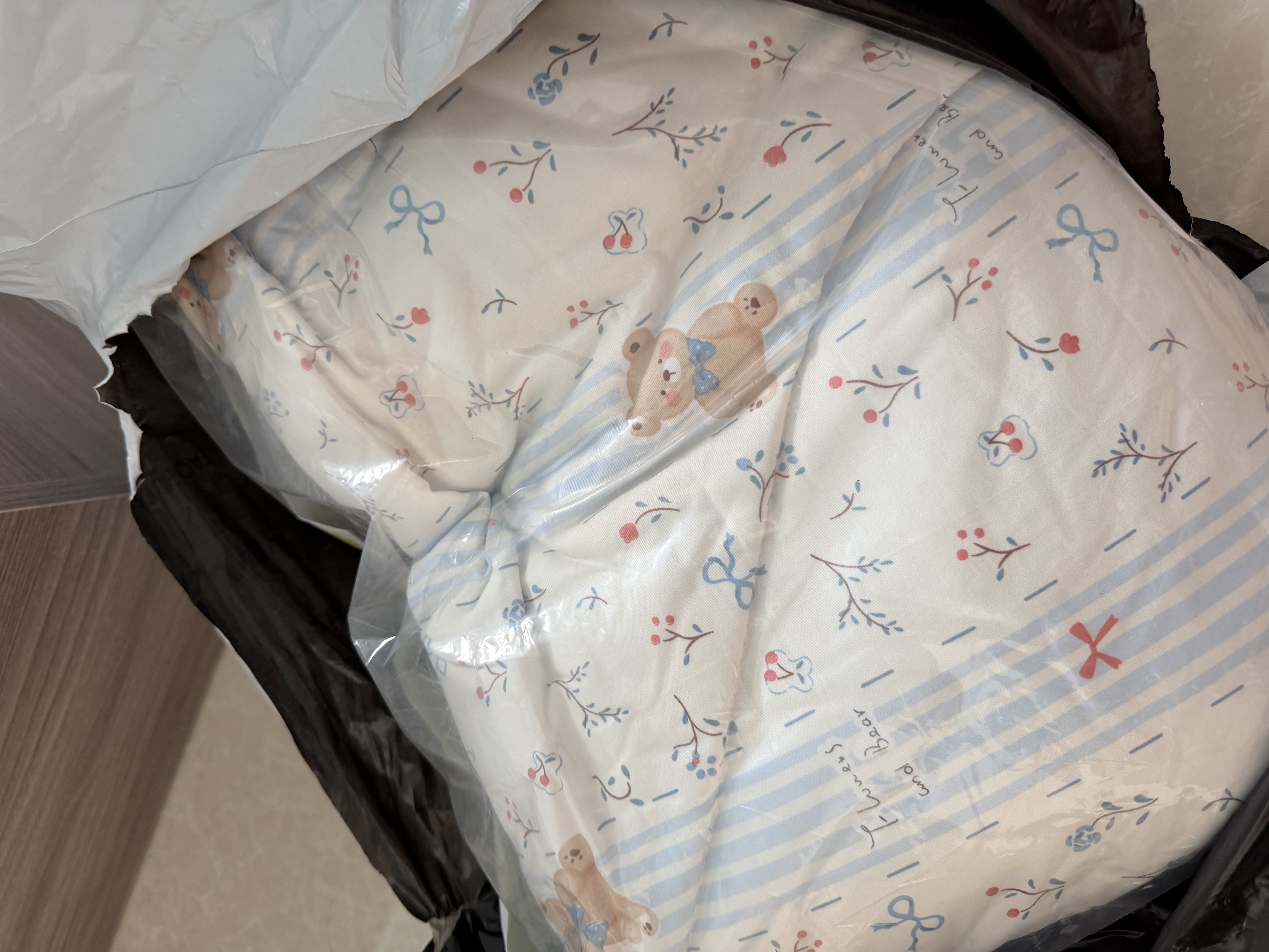 南极人（Nanjiren）7A抗菌大豆纤维夏凉被空调被子夏季200x230cm单双人被芯夏天蓝熊 实拍图