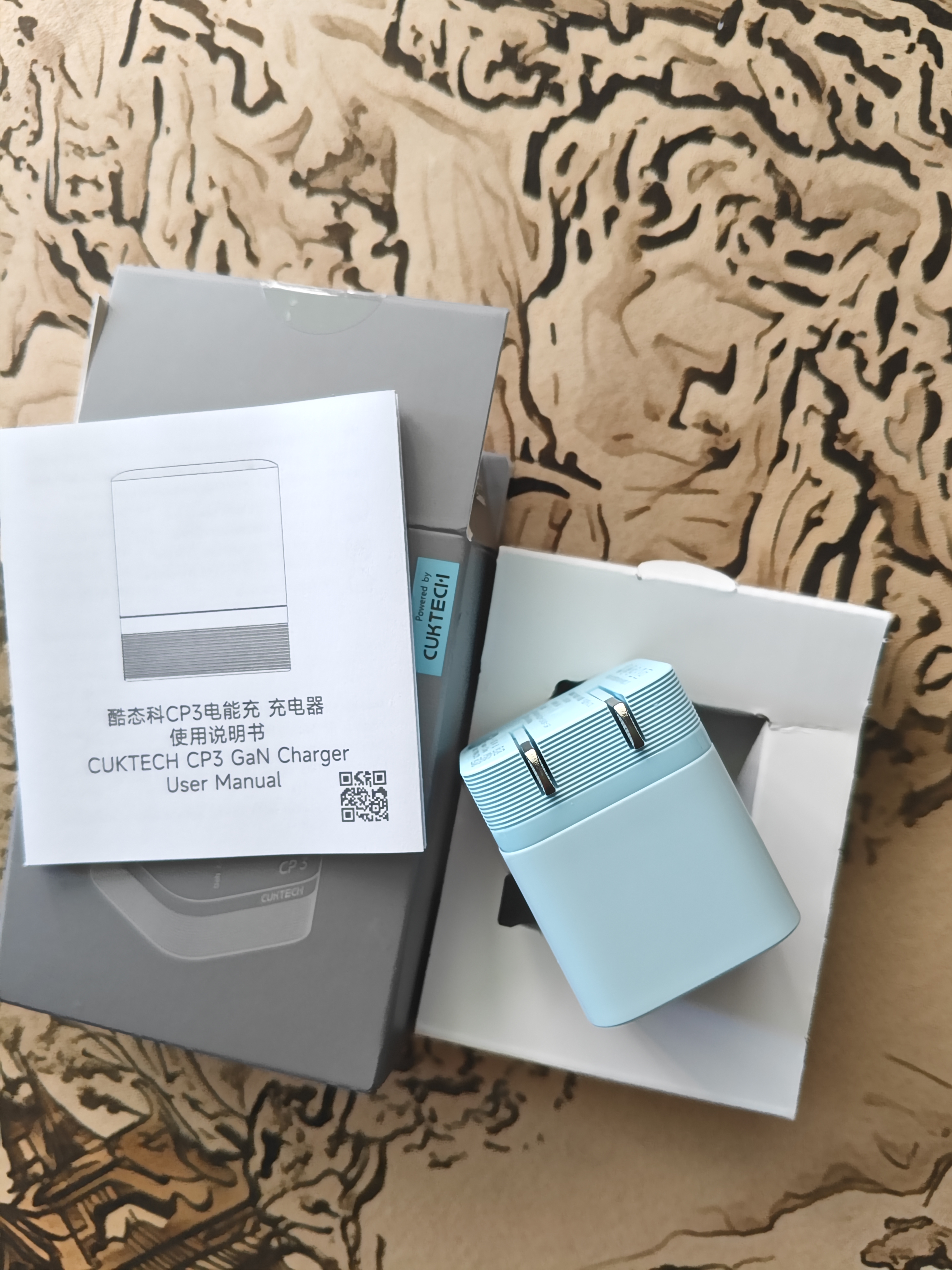 CUKTECH酷态科40W苹果17充电头iPhone17e/16ProMax手机iPadAir/MacBookNeo氮化镓充电器Type-C快充头 蓝 实拍图