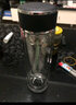 同优男士双层车载高颜值水晶玻璃杯保温高档茶水分离高硼硅泡茶水杯子 磨砂白色盖子-手提袋包装 380ML 实拍图