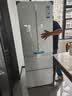 海尔（Haier）冰箱345升彩晶面板一级能效风冷无霜超薄家用法式多门双开门四门四开门小户型Leader系列电冰箱 钢化玻璃面板丨净味除菌丨升级款丨 345升 实拍图