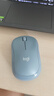 罗技（Logitech）M221 轻音鼠标 无线鼠标 办公鼠标 对称鼠标 带无线微型接收器 雾霭蓝 实拍图