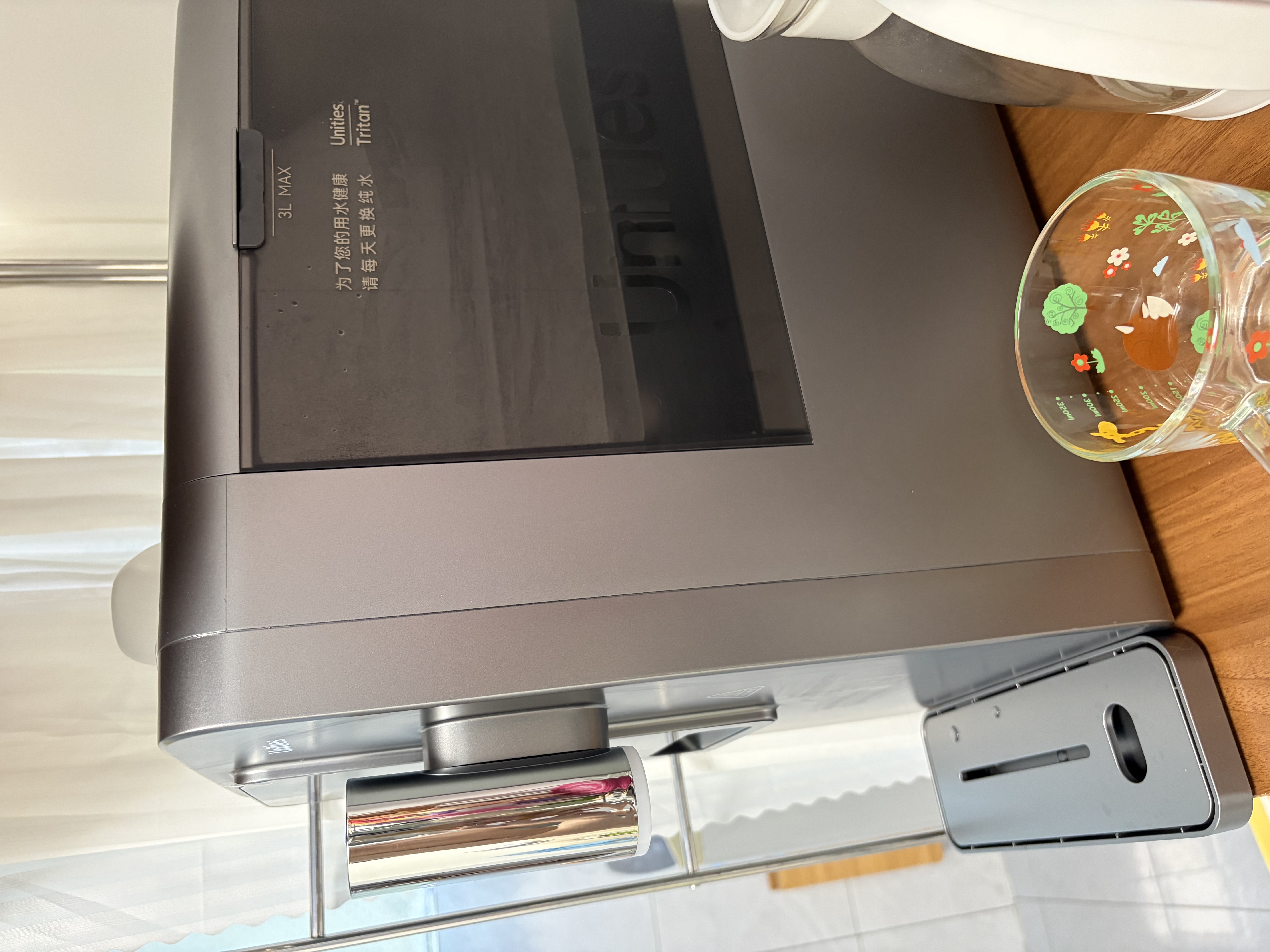 有逸（Unities）Uwater M5 制冰饮水一体机即热台式家用加热直饮机管线机制冰机 M5深空灰 即热制冷型 实拍图