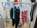 京佳宜晾衣架双杆落地折叠阳台晾衣杆折叠衣架伸缩晒被子内衣架免安装 实拍图