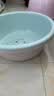 本迪大号加厚洗脸盆36cm两个装洗脸盆洗菜盆洗脚盆学生塑料盆泡脚盆 实拍图