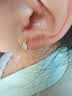 周六福（ZLF） S925银饰玉髓耳钉女乖乖兔可爱小众耳饰 耳钉一对 实拍图
